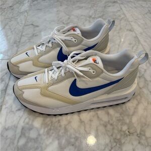 Nike White Air Max Dawn White and Blue Trainer Sneakers size Men 11.5